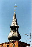 Sct. Mortens kirkes løgkuppel, lanternen, hvor klokkespillet befinder sig